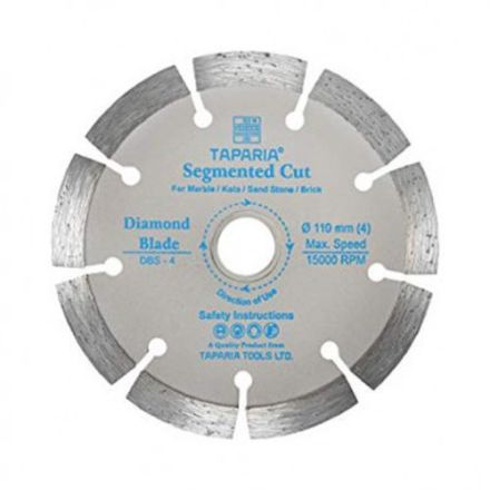 Taparia Segmented Cut Diamond Cutting Blade DBS-4 (Size:110 mm)