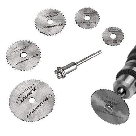 Generic Circular Saw Blade Set For Metal And Dremel Rotary Tools (Set Of 6 Pcs)
