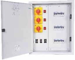 C&S CSDBPHSDD08RS40 8 way 40A Double Door Phase Selector Distribution Board