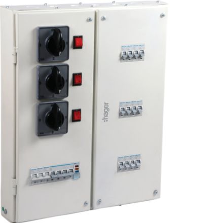 Hager VYC12CH (12 Way, 8+36 Modules) Phase Selector DB - IP30