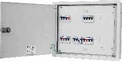 C&S CSDBTPNDDTELTV06 6 way Double Door Wintrip Telephone & Television Socket Distribution Board
