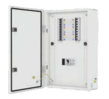 L&T DBVTH008DD 8 Way 250 A Vertical TPN DB with MCCB Incomer