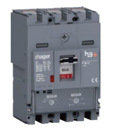 Hager 40A 3 Pole H3+ Thermal Magnetic Release MCCBs HNS040DR