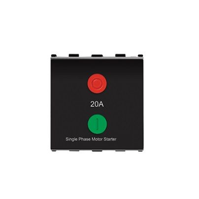 Anchor Roma Urban 2 Module 20 A Motor Starter Switch Black 66020B