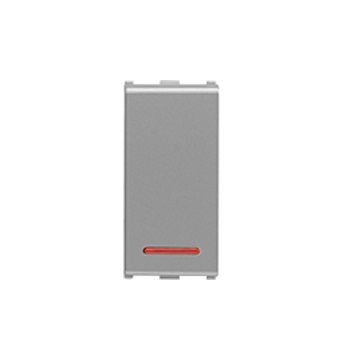 Anchor Roma Urban 1 Module 10 AX 1 Way Switch with Indicator Silver 66111S