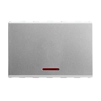 Anchor Roma Urban 3 Module 20 A 1 Way Switch with Indicator Silver 66311S