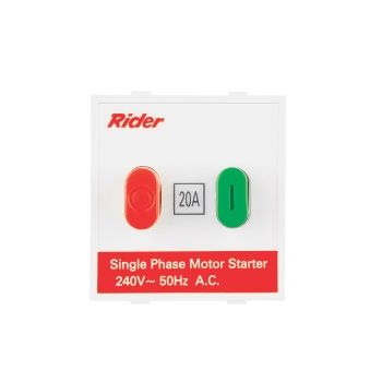Anchor Rider 20A Single Phase Motor Starter Switch White 240V 47420