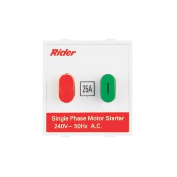 Anchor Rider 25A Single Phase Motor Starter Switch White 240V 47425