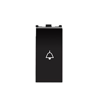 Anchor Roma Urban 1 Module 10 A Bell Push Switch Black 66103B