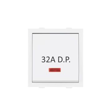 Anchor Rider 32A D.P. Mega 1 Way Power Switch with Neon White 240V 47132 (Pack of 10 Pcs)