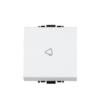 Anchor Woods Single Pole 10 A Large Bell Push Switch White 60043