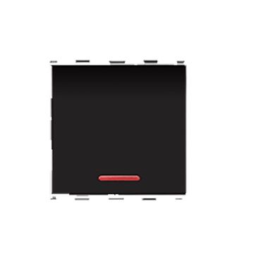 Anchor Roma Urban 2 Module 10 AX 1 Way Switch with Indicator Black 66211B