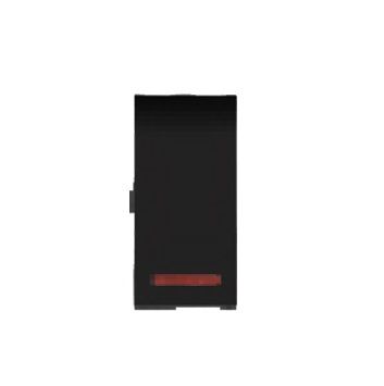 Anchor Roma Urban 1 Module 20 A 1 Way Switch with Indicator Black 66144B