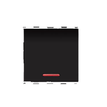 Anchor Roma Urban 2 Module 20 A 1 Way Switch with Indicator Black 66244B