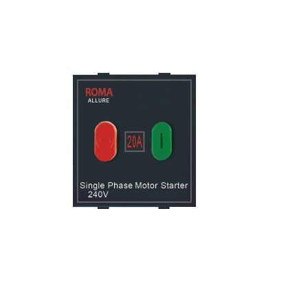 Anchor Roma Classic 20 A Overload Moter Starter Switch Black 20427MB