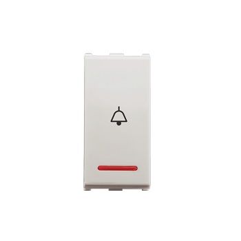 Anchor Roma Urban 1 Module 10 A Bell Push Switch with Indicator White 66133