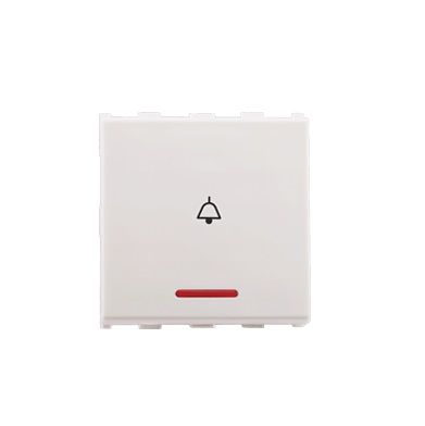 Anchor Roma Urban 2 Module 10 A Bell Push Switch with Indicator White 66233