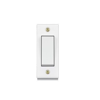 Anchor Penta Deluxe 6 A 1 Way Switch Urea Back White 14125