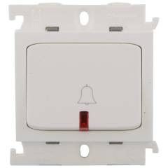Legrand 6 Amp 2M 1 Way Single Pole Bell Push With Indicator - 6755 06