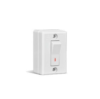 Anchor Penta Surface 6 A 1 Way Switch Ivory 2301IV