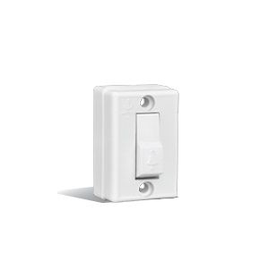 Anchor Penta Surface 6 A Bell Push Switch White 2323