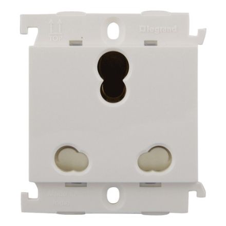 Legrand 6/16 Amp 3 Pin Combine Energy Sockets - 6755 55