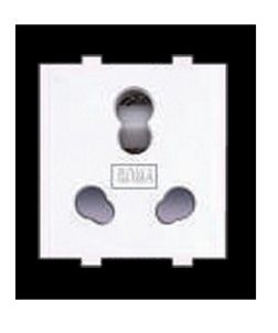Anchor 30828 Twin Socket (Colour White, Standard Packing 10)