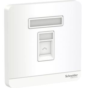 Schneider Avataron Data Socket Rj45 Cat6E Shuttered White