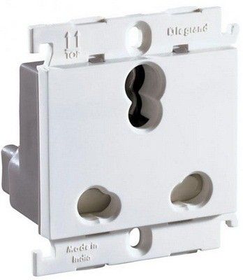 Legrand Mylinc 6 Amp 3 Pin 2 Module Energy Sockets - 6755 51
