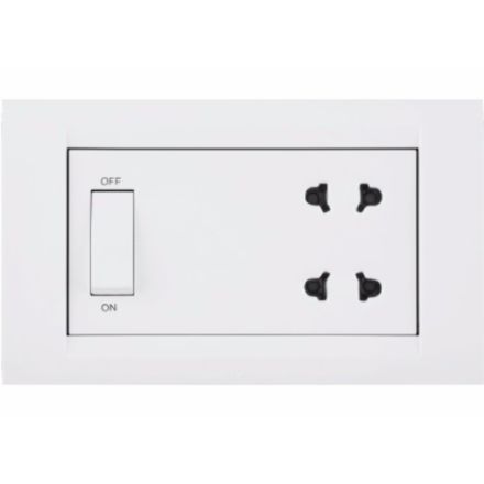 Anchor Shaver Socket With Transformer 4 Module - 22069