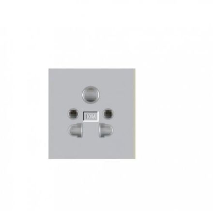 Anchor 30373 S Multi Socket (Colour Silver, Voltage 240V)