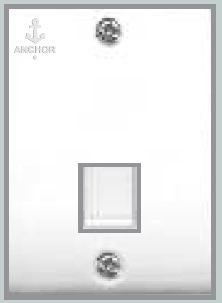Anchor Penta Deluxe Tel.Jack With Shutter 50337