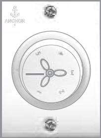 Anchor Fan Regulator Penta-50440 Ivory
