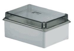 Controlwell 360 x 250 x 150mm Junction Boxe Transparent high top cover with stainless steel screws T2266