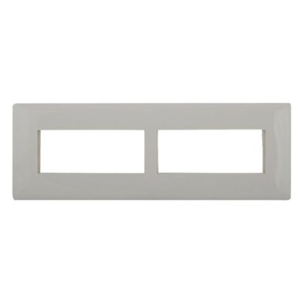 Legrand Mylinc 12 Module Cover Plate Silver Alu - 6763 88