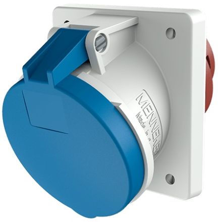 Mennekes 1147 Standard 63 A Panel Mounted Receptacle 3p 230V