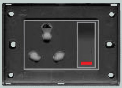 ANCHOR 3-In-1 S.S. Combined Socket With Switch 33142