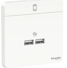 Schneider AvatarOn 2.1 A USB charger Dark Grey E83311USB_DG_G8