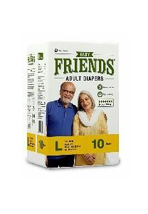 Nobel Large Friends Easy Adult Diaper - (Pack of 10 Pcs)
