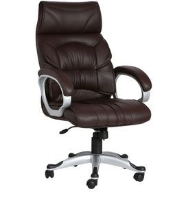 VJ Interior Doblepiel Brown Color Executive Chair