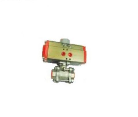 Akari PTBV-SS316-3-32 Thread Size 1-1/4" Actuator With 3 PC Ball Valve