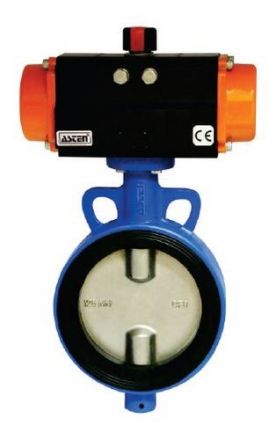 ALIS 200 mm Pneumatic Actuator Operated Butterfly Valve PN 16 S.G. Iron Double Acting ABFV-200