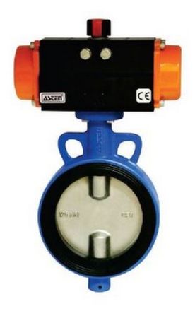 ALIS 125 mm Pneumatic Actuator Operated Butterfly Valve PN 16 CF8 Double Acting ABFV-125