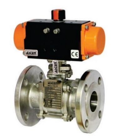 ALIS 15mm Pneumatic Actuator Design Ball Valve Flanged End 150# CF8 Double 2Way ABV-FD-15