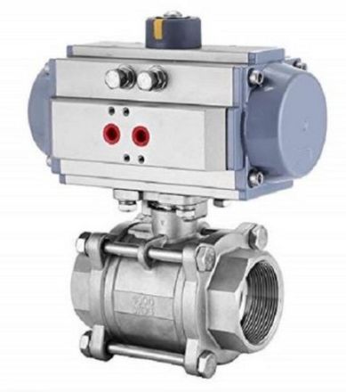 Techno AT DN-32-3014 1¼" Actuator with Carbon Steel Ball Valve