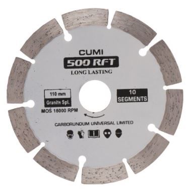 CUMI 110 mm 500 Rft (10 Cut) Marbles & Granite Cutting Blade
